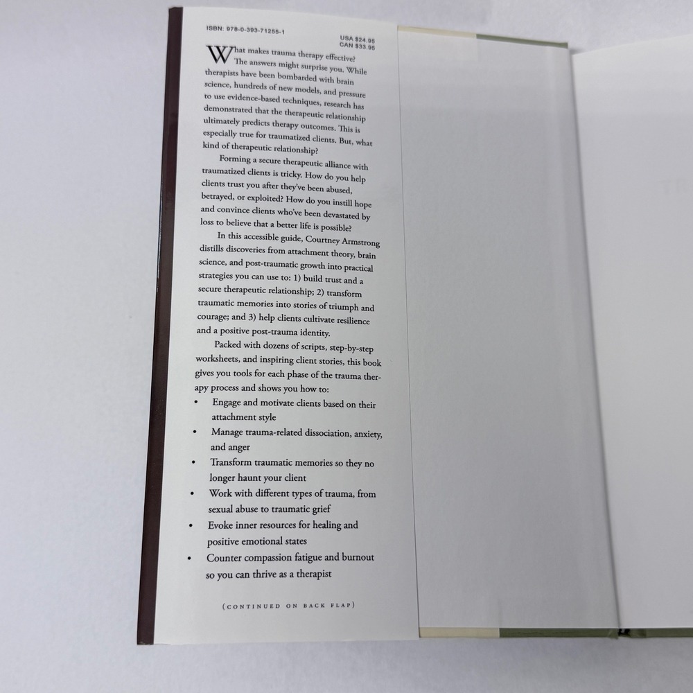 Rethinking Trauma Treatment Courtney Armstrong Attachment Memory Hardcover Book - Picture 5 of 9